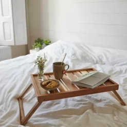 Acacia Mesa De Cama Natural