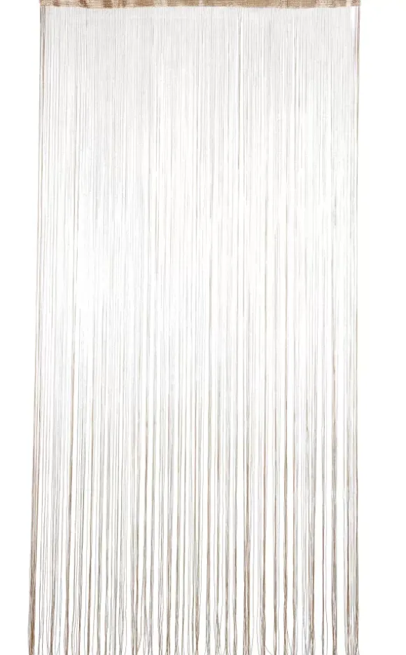 Beige Cortina De Franjas