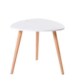 Belliot Mesa Auxiliar Branco, Natural