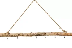 Birch Ramo Com 7 Ganchos Natural