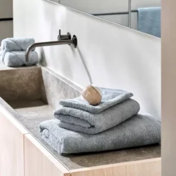 B-Lux Luvas De Banho Conjunto De 2 Prateado