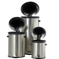 Elegance Balde De Lixo Com Pedal 12L Prateado