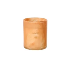 Escape Black Oudh Vela Perfumada Em Copo Branco, Rosa Antiga