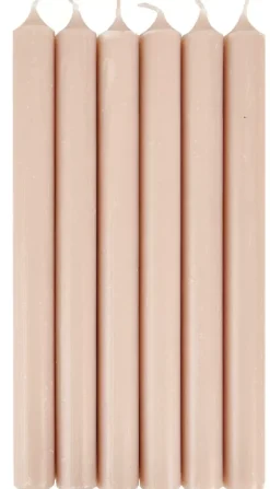 Fina Velas Conjunto De 6 Bege