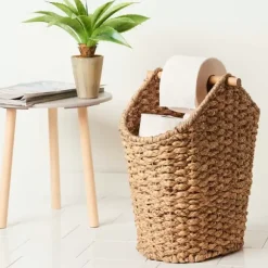 Flores Porta- Rolo De Papel Porta-Revistas Natural