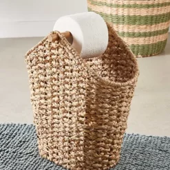 Flores Porta- Rolo De Papel Porta-Revistas Natural