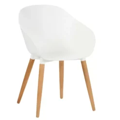 Fray Cadeiras Sala Jantar Branco/Natural