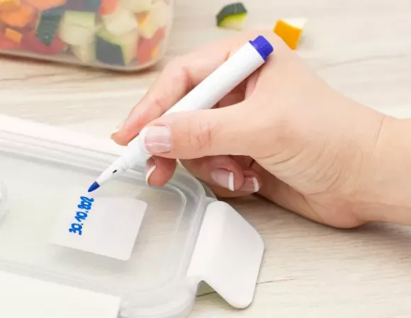 Homey Clip Marcador Para Caixa Alimentos Azul