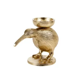 Kiwi Porta-Velas Para Lamparinas Dourado