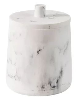 Luna Porta-Bolas Algod O Com Tampa Aspeto De M Rmore