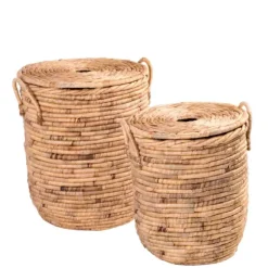 Miley Cesto Roupa Suja Com Tampa Com Pegas Natural