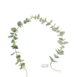 Mirte Grinalda Iluminada Folha Eucalipto
