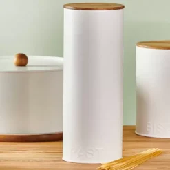 Nagini Caixa De Alimentos Para Massa Branco, Natural