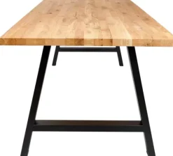 New Oak Mesa De Jantar Com Pernas Em A De Metal