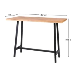 Oak Split Mesa De Bar Natural