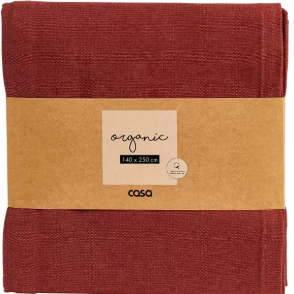 Organic Toalha De Mesa Vermelho