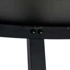 Ovala Mesa De Centro Preto