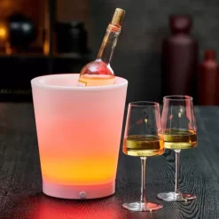 Party Refrigerador Vinho Com Luz Branco