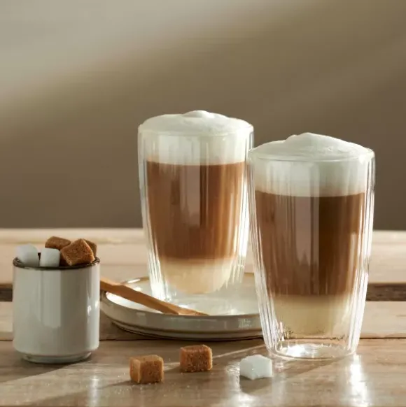 Pausa Copo Parede Dupla Conjunto De 2 Transparente