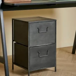 Pharma C Moda De 2 Gavetas Preto