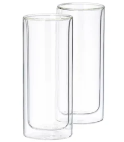 Relax Copos Parede Dupla Conjunto De 2 Transparente