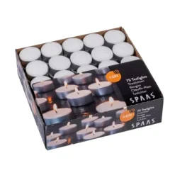 Spaas 75 Velas Para Lamparinas Branco