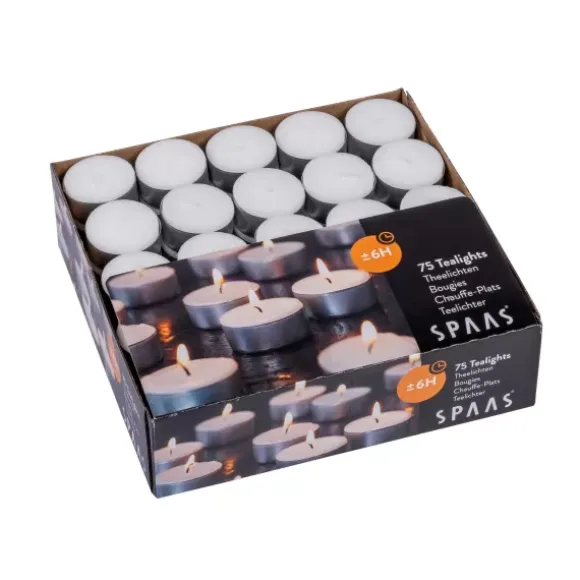 Spaas 75 Velas Para Lamparinas Branco