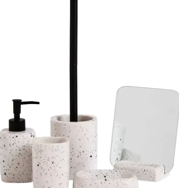 Terrazzo Escova Sanita Em Suporte Branco