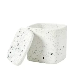 Terrazzo Porta-Bolas De Algod O Branco