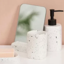 Terrazzo Suporte Escova De Dentes Branco