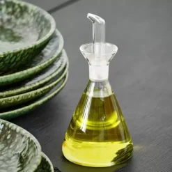 Vergine Recipiente Torneira Azeite, Vinagre Transparente