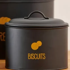 Vira Caixa De Conserva O Para Bolachas Preto