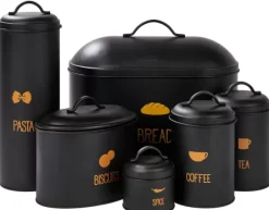 Vira Caixa De Conserva O Para Bolachas Preto